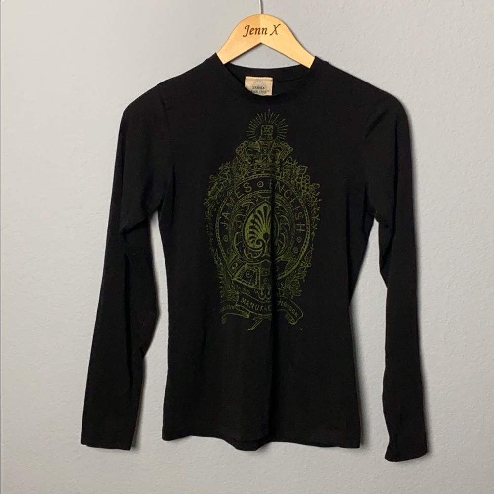 James English Signature Black Long Sleeve Shirt